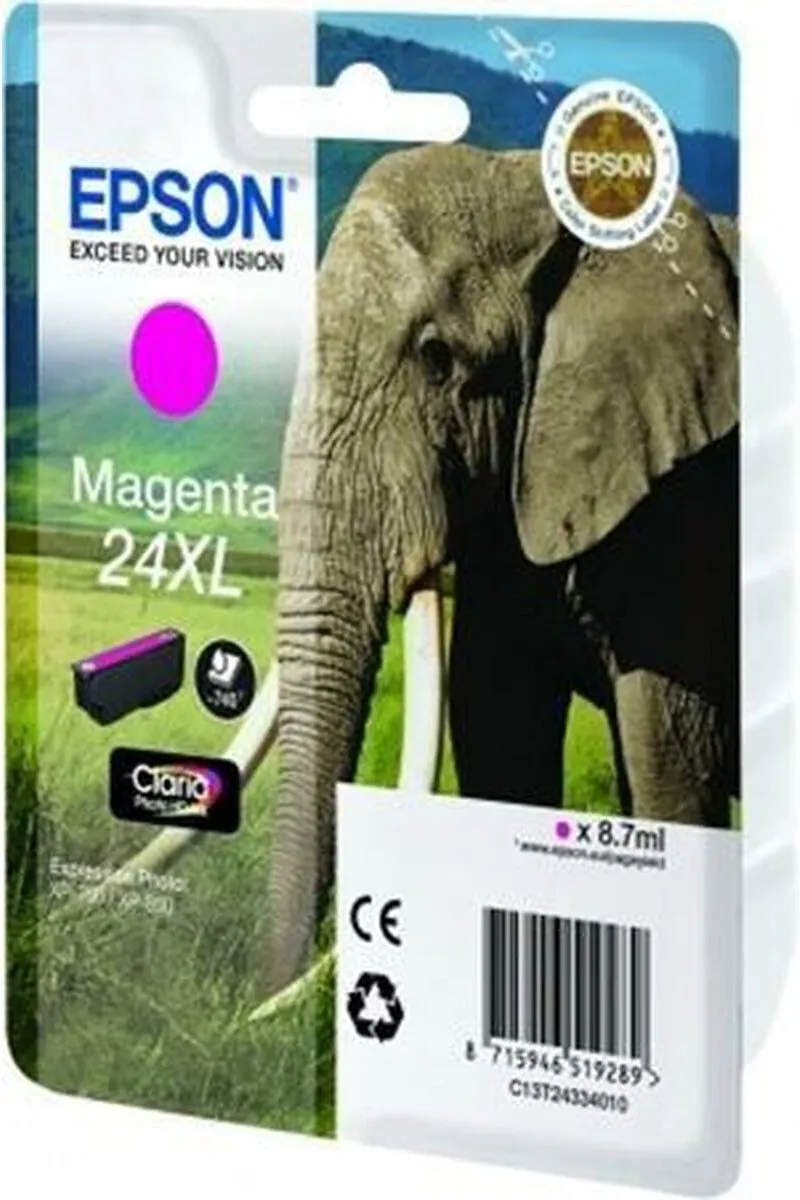 Epson 24XL Magenta C13T24334010 Inktcartridge - 740 Pagina's