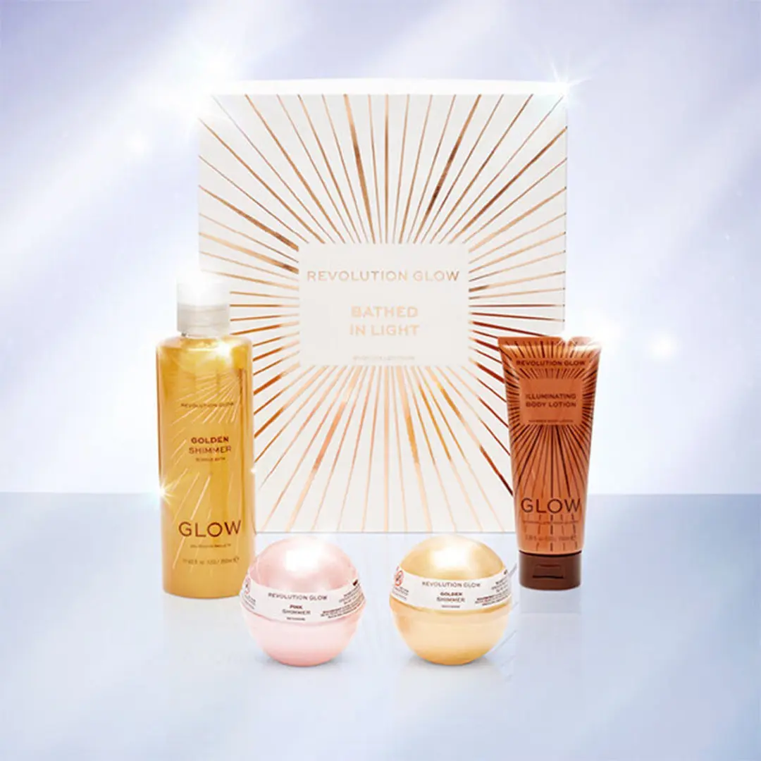 Makeup Revolution Bathed In Light Gift Set - 4 Stuks