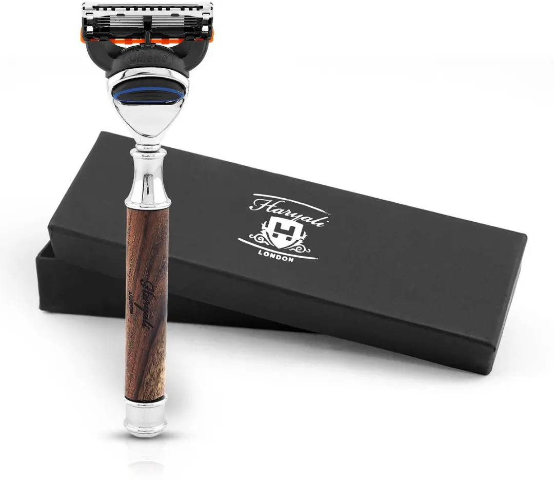Haryali London 5 Edge Scheermes Wooden
