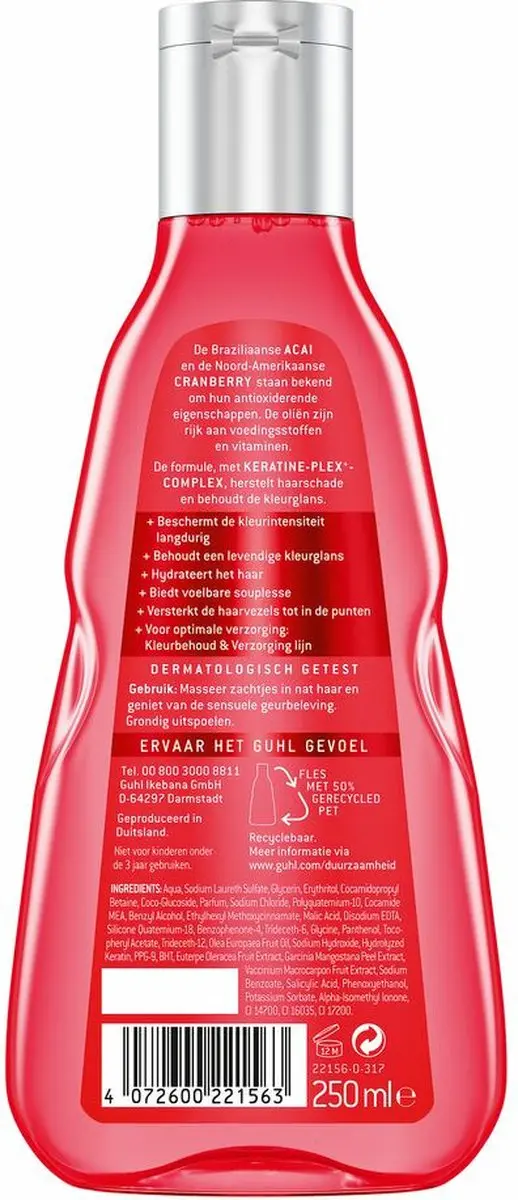 Guhl Shampoo Kleur Bescherming & Verzorging 4x250ml