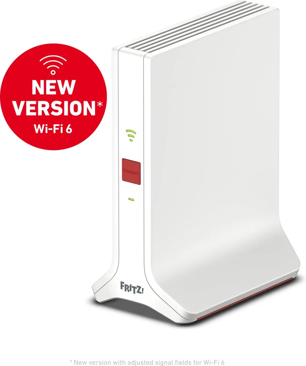 FRITZ! Repeater 3000 AX Tri-Band WiFi 6 - Wit/Rood