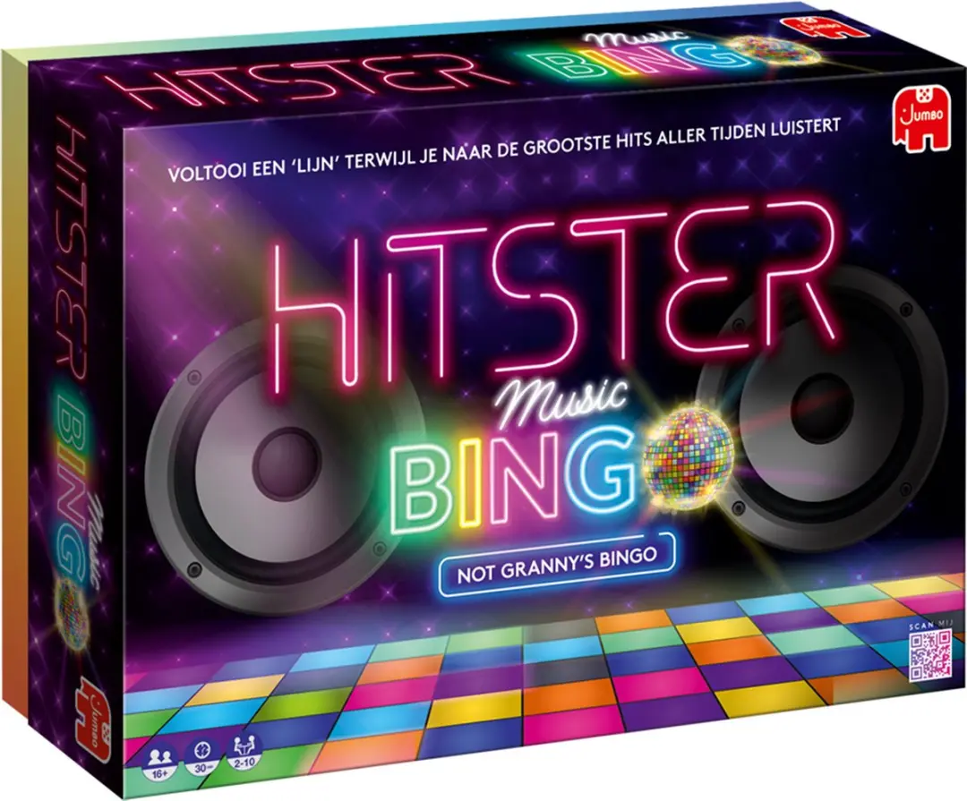 Hitster Bingo Nederlandstalig Partyspel - 225 Kaarten