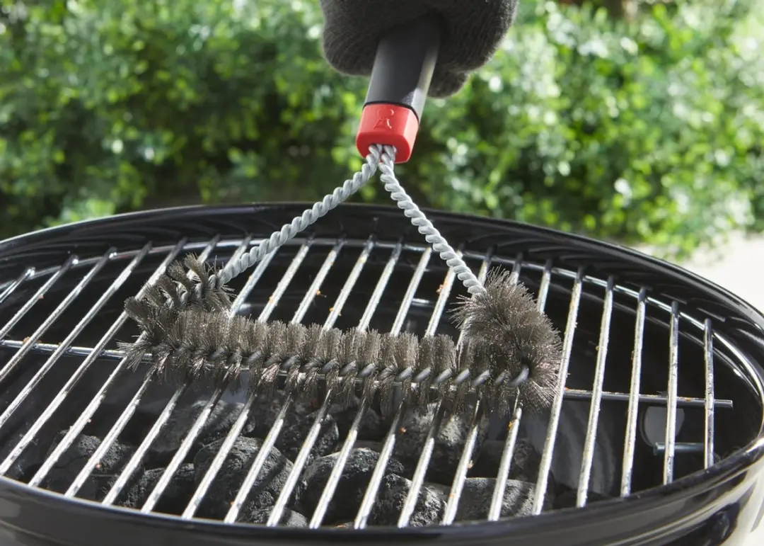 Weber Driezijdige Schoonmaakborstel 30cm - Zwart