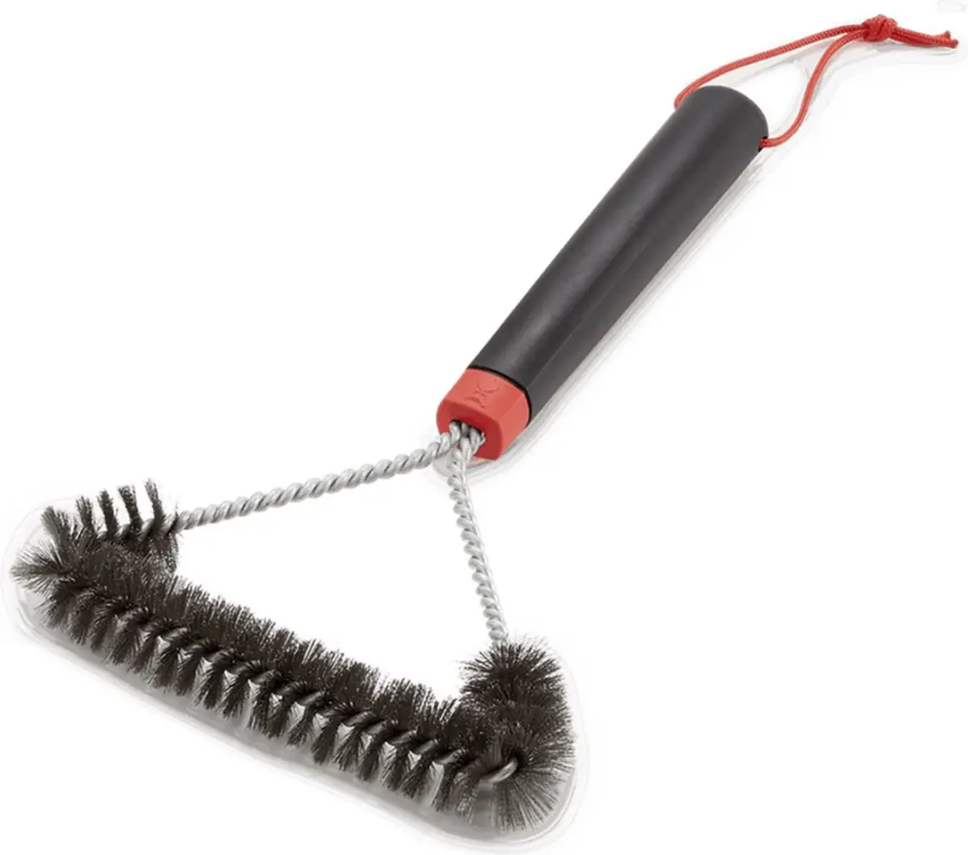 Weber Driezijdige Schoonmaakborstel 30cm - Zwart