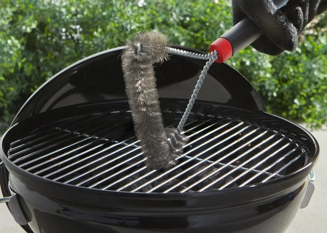 Weber Driezijdige Schoonmaakborstel 30cm - Zwart