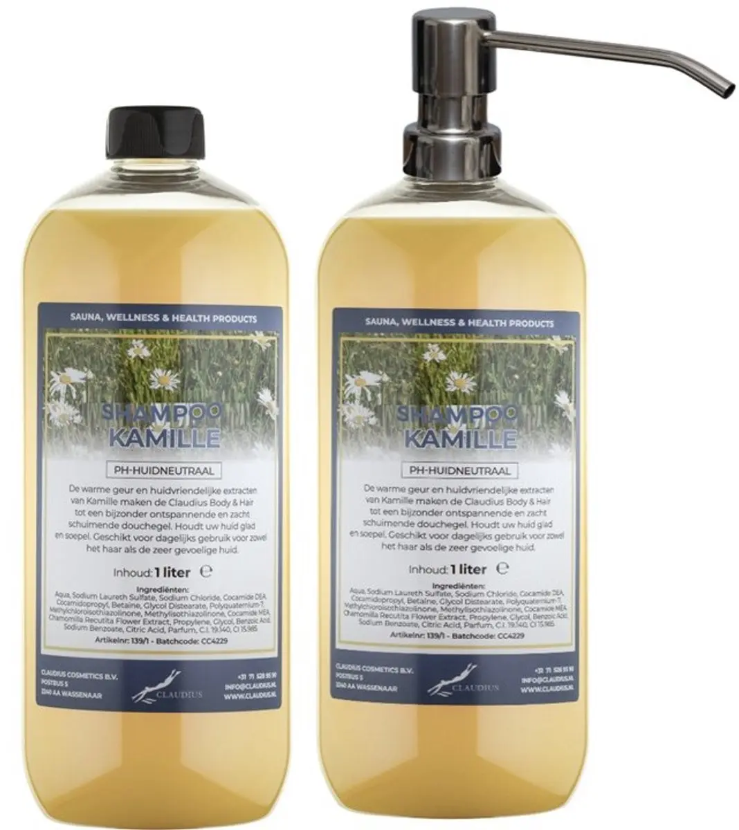 Splashbox Cosmetics Kamille Shampoo 2x1L