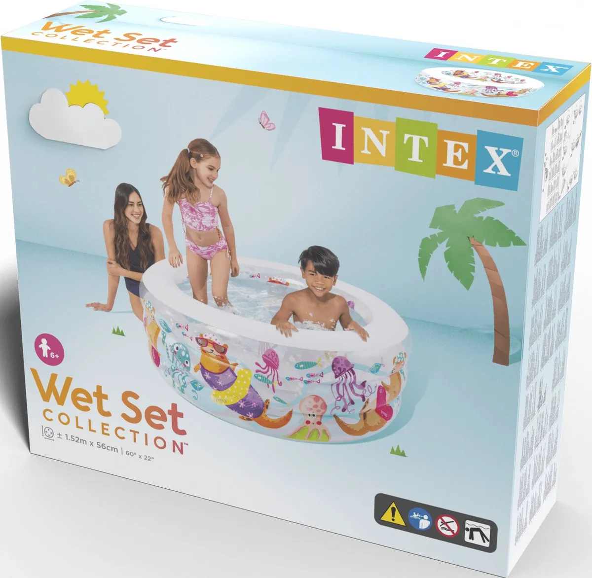 Intex Little Otter Opblaaszwembad Ø152cm - 360L - Multicolor