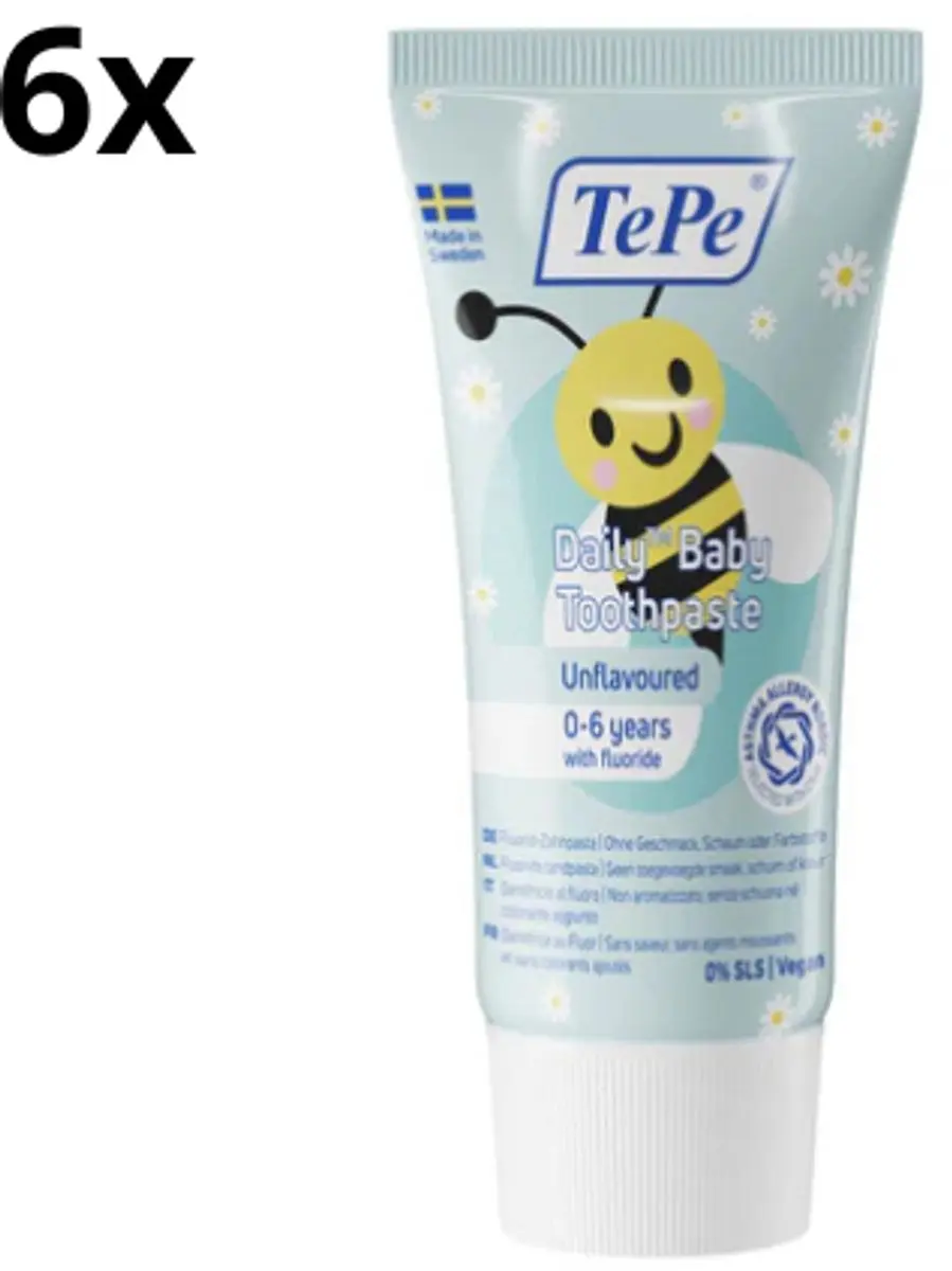 TePe Daily Baby Tandpasta 50ml - 6 Stuks