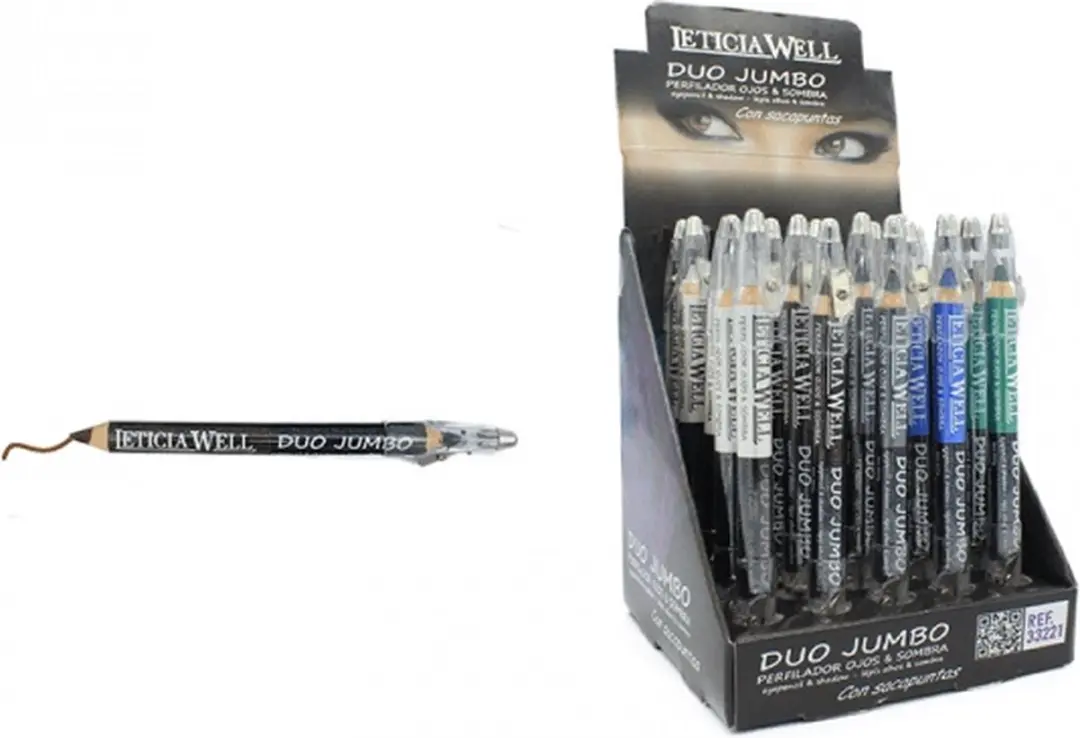 LETICIA WELL Duo Jumbo Oogschaduw & Potlood - Bruin/Zwart