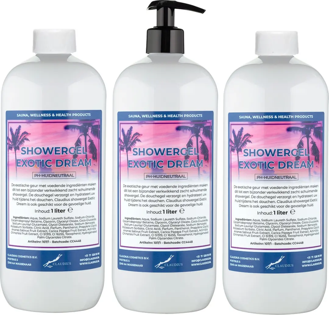 Splashbox Cosmetics Claudius Douchegel Exotic Dream 1L