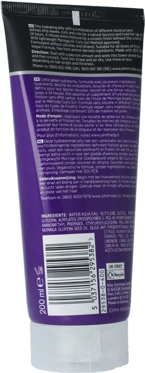 John Frieda Dream Curls Hydraterende Gel 200ml