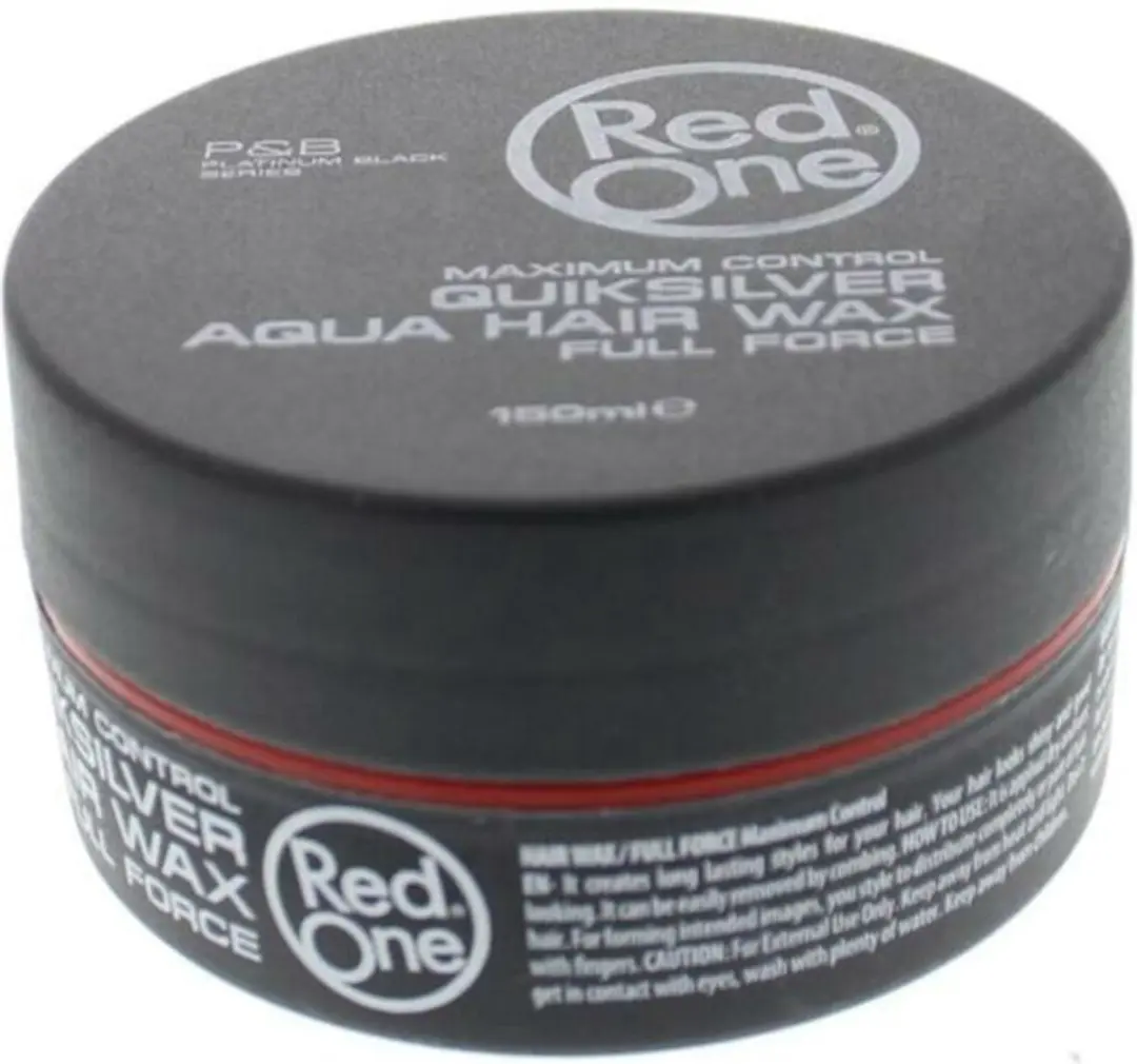Red One Quicksilver Aqua Hair Wax 150ml - 24 Stuks