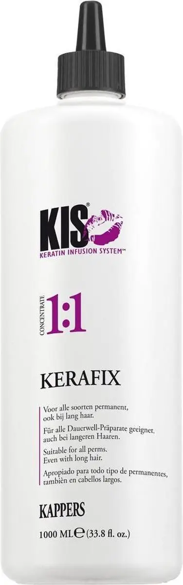 KIS Perm Kerafix 1:1 Permanent Haarkleur 1000ml