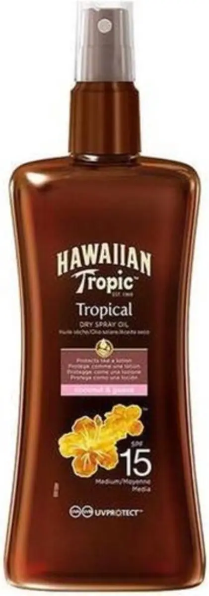 Hawaiian Tropic Coconut & Guava Beschermende Olie SPF 15 200ml