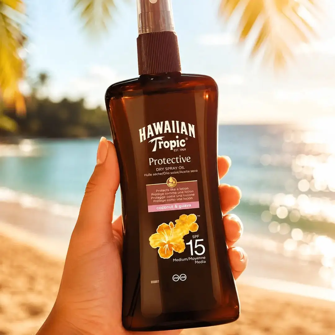 Hawaiian Tropic Coconut & Guava Beschermende Olie SPF 15 200ml