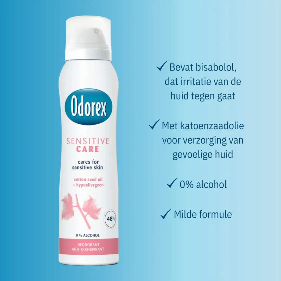 Odorex Sensitive Care Anti-Transpirant Spray - 6x150ml