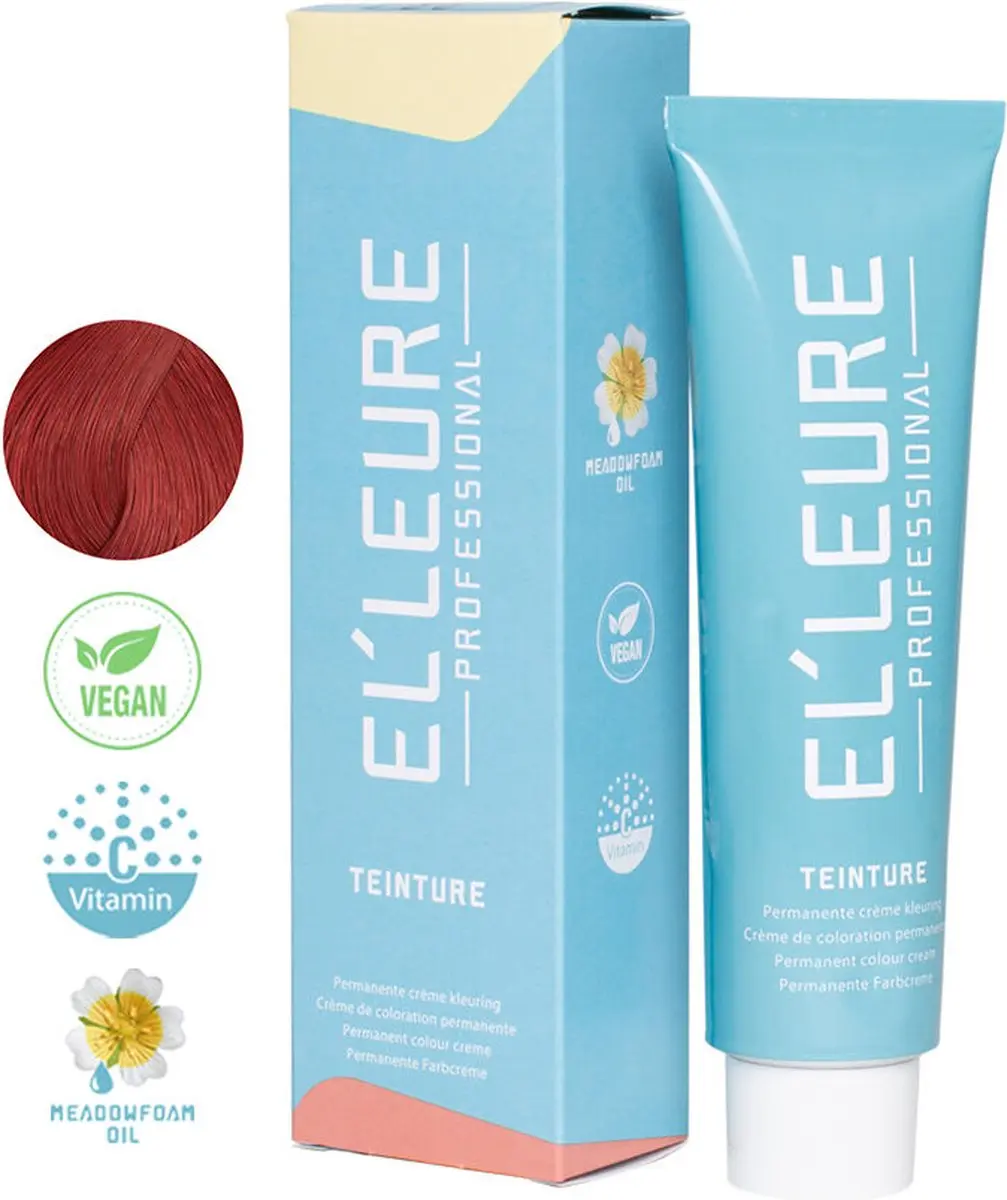 Elleure Haarverf Permanent Rood 100ml