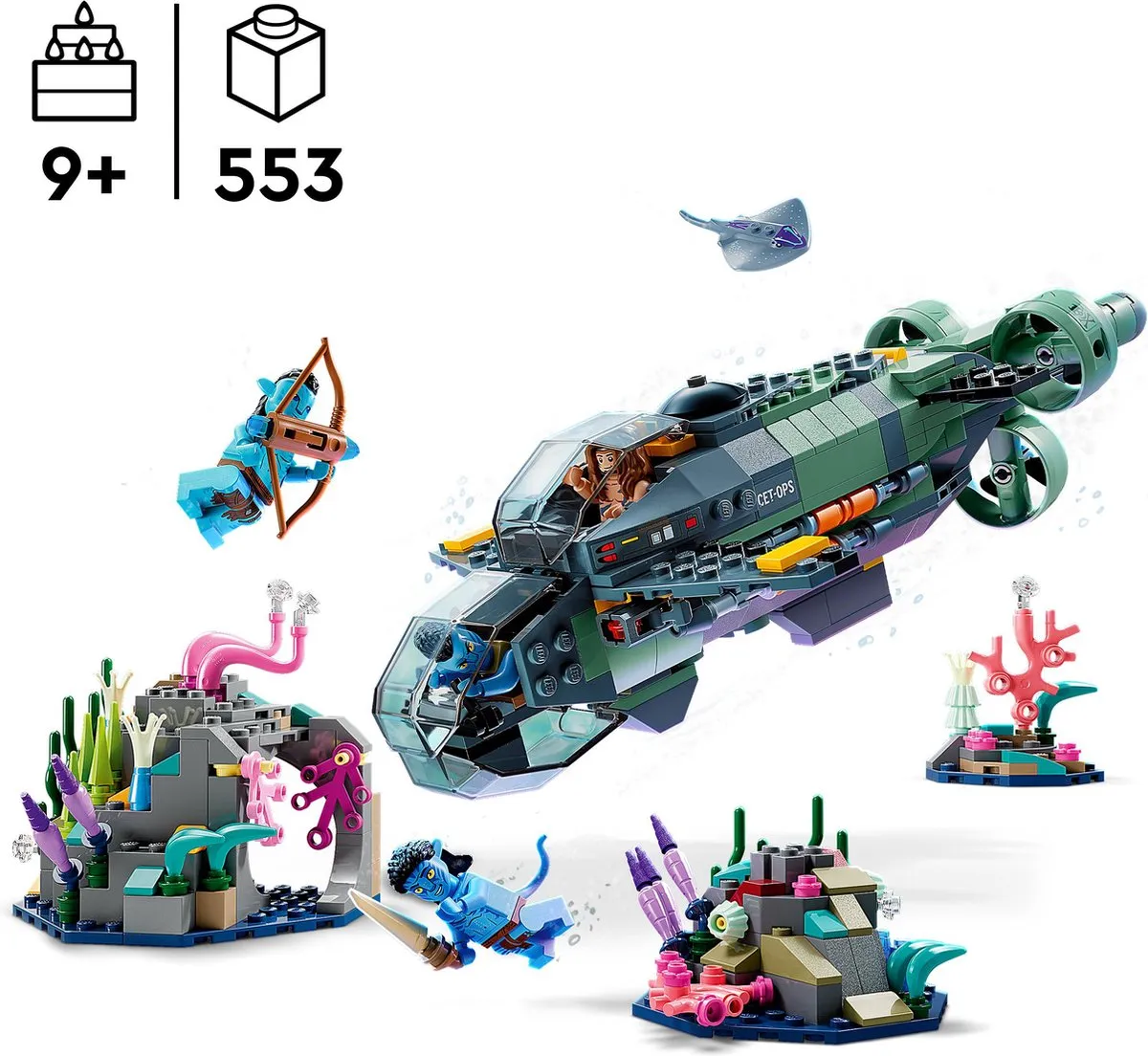 LEGO Avatar 75577 Mako Onderzeeër - 553 Stukken - afbeelding 6 van 6
