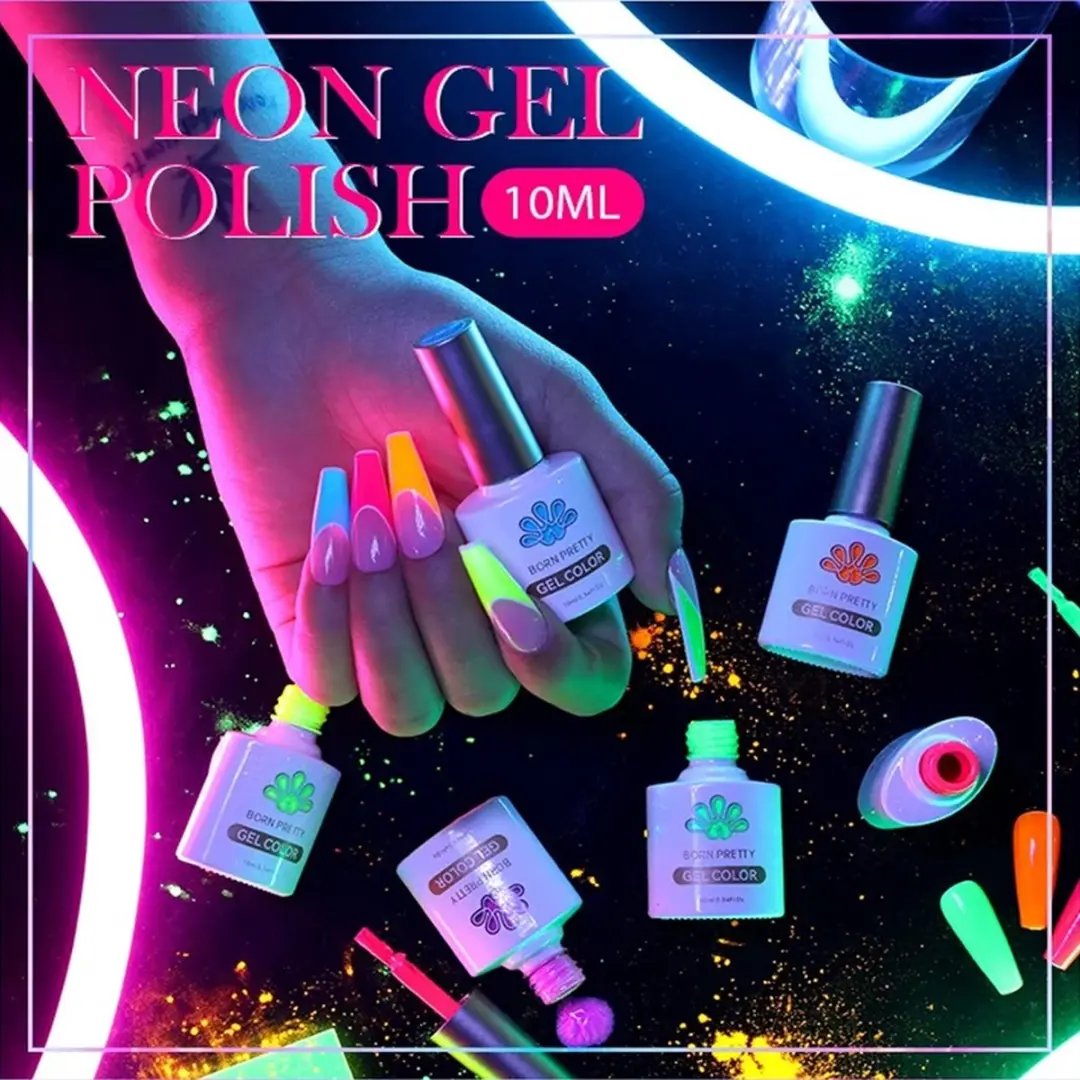 Born Pretty Gellak Set 6x10ml - Neon Kleuren
