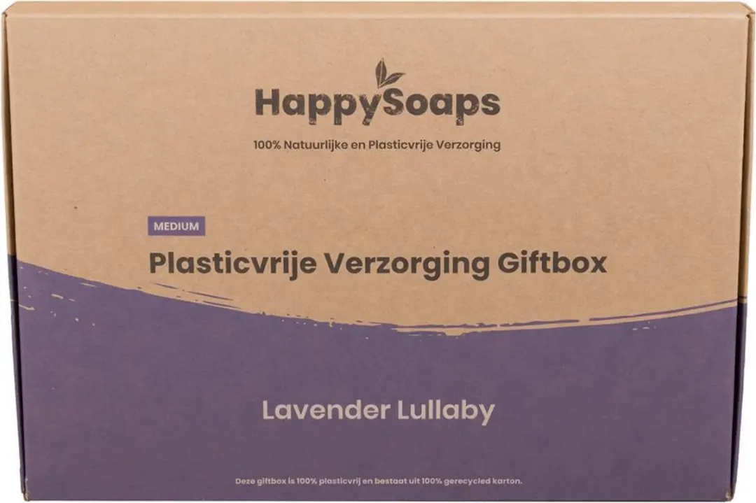 HappySoaps Geschenkdoos Lavender Lullaby - Shampoo Bar Conditioner 400g - 3 Stuks