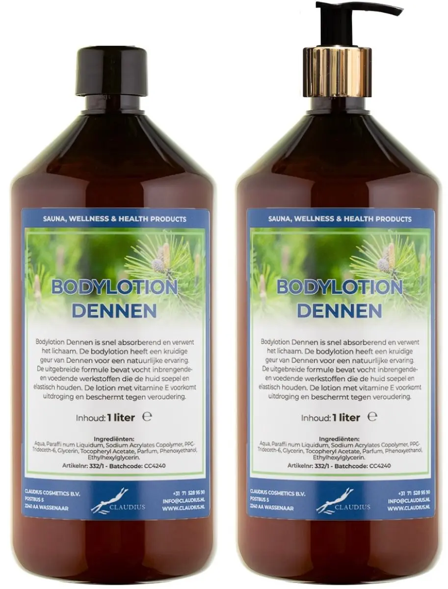 Splashbox Cosmetics Dennen Bodylotion 2 Liter - 2 Stuks
