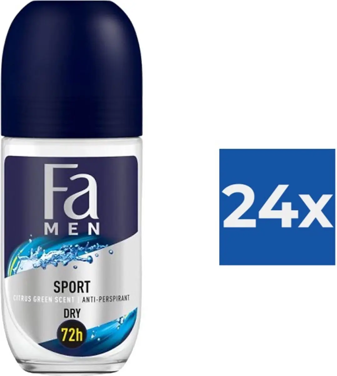 Fa Sport Energizing Fresh Deodorant Roll-on 50ml - 24 Stuks
