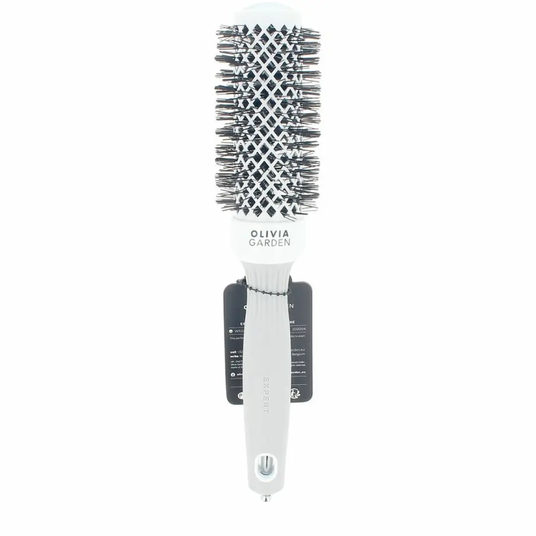 Olivia Garden Expert Blowout Shine Föhnborstel 35mm - Wit-Grijs