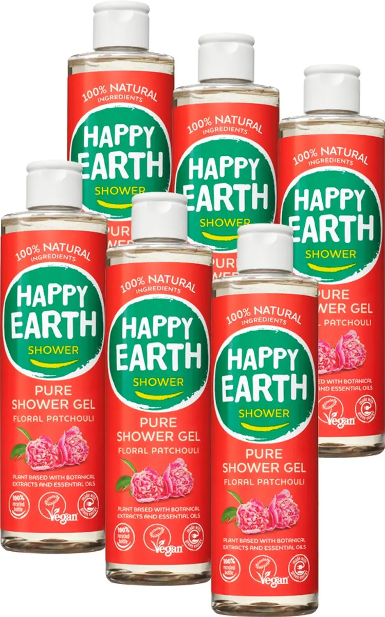 Happy Earth Douchegel Floral Patchouli