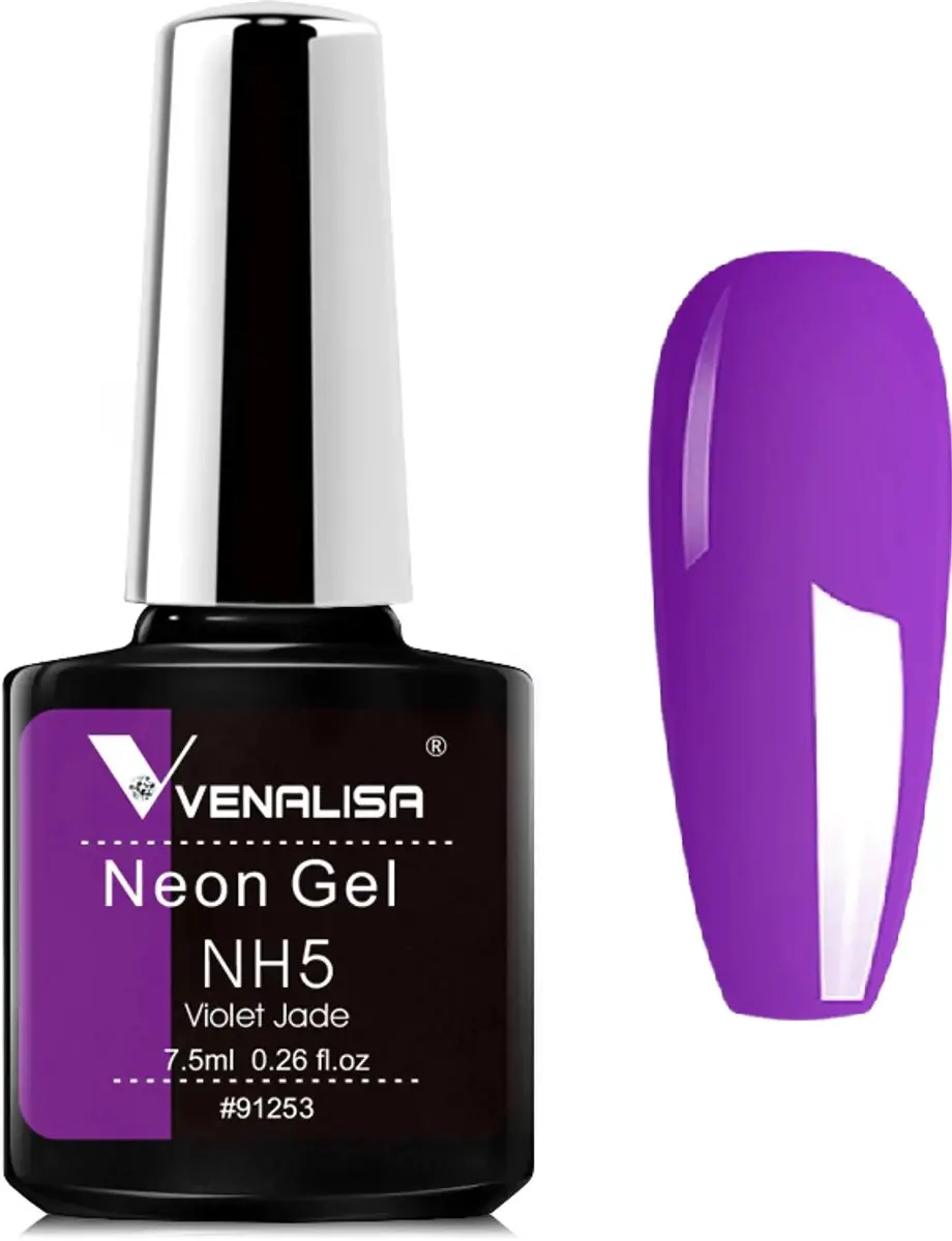 Venalisa UV Gellak Neon Paars 7.5ml