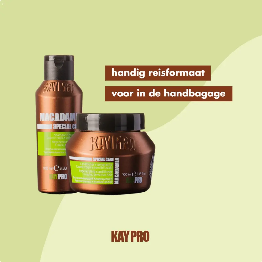 KayPro Travel Size Macadamia Haarverzorging 200ml - 2 Stuks