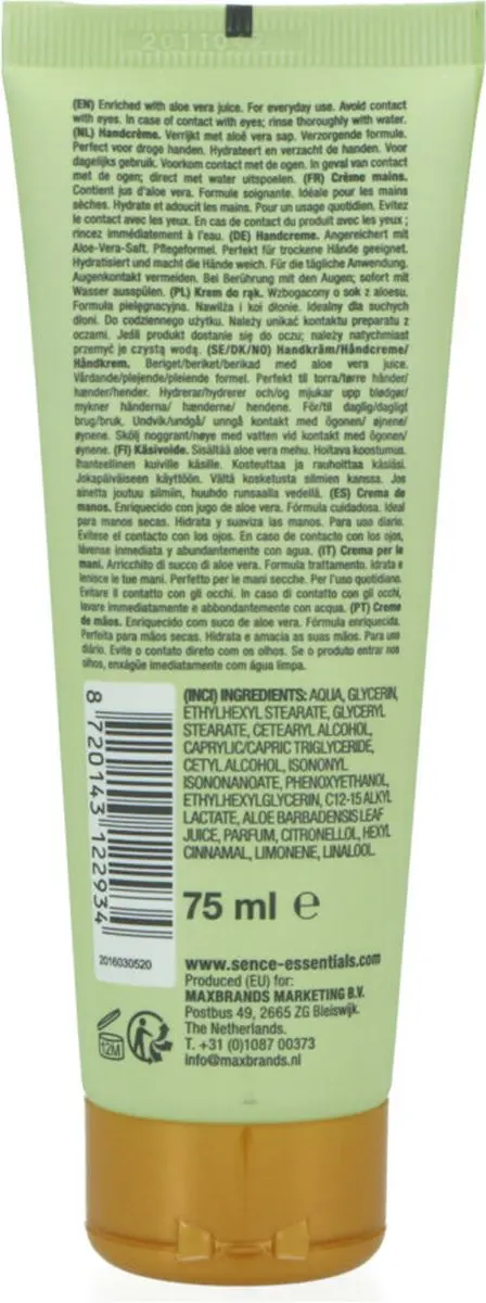 Sence Handcrème Aloe Vera 6x75ml