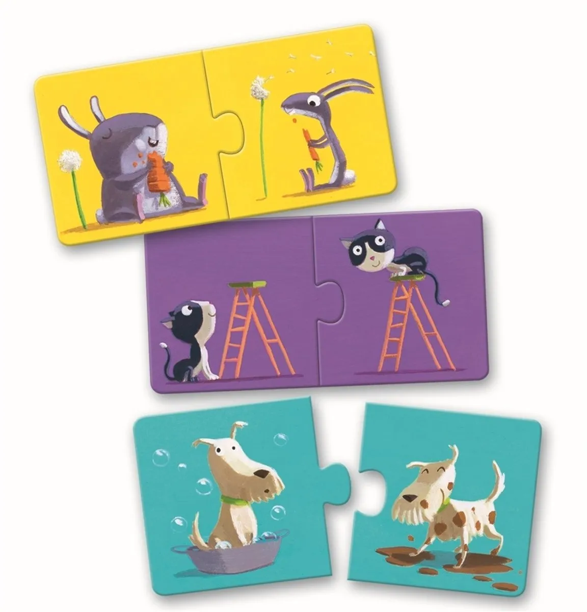Djeco Duo Puzzel 24 Stuks - DJ08162 Multicolor