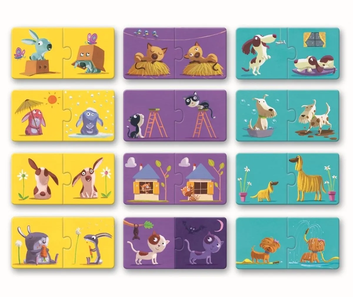 Djeco Duo Puzzel 24 Stuks - DJ08162 Multicolor