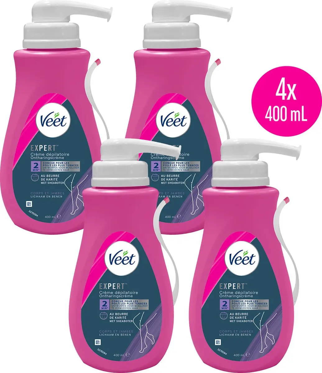 Veet Expert Ontharingscreme 1600ml - 4 Stuks