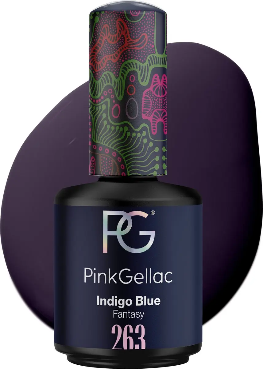 Pink Gellac Indigo Blue 263 Gellak 15ml