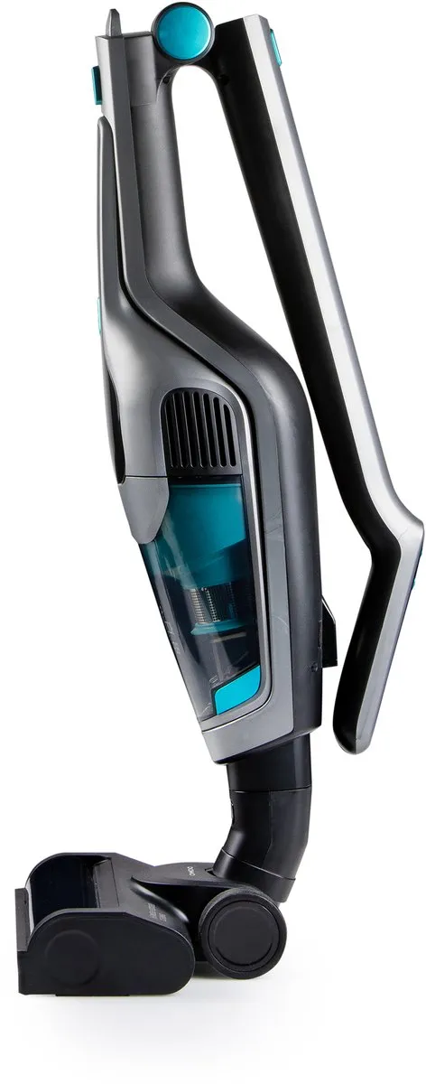 Domo DO249SV Steelstofzuiger 2-in-1 - 21.6V - 55 min - Grijs/Blauw