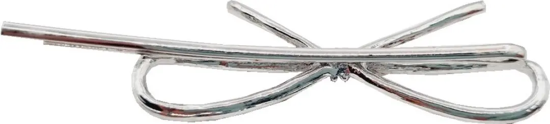 Haarsoires Schuifspeldje 7cm - Strass Steentjes - Zilver