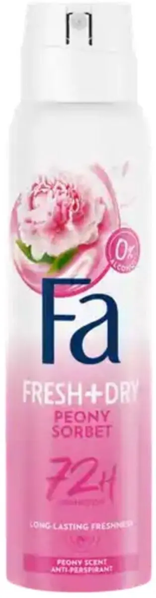 Fa Deodorant Zoete Geur Pioenrozen Frambozen 150ml