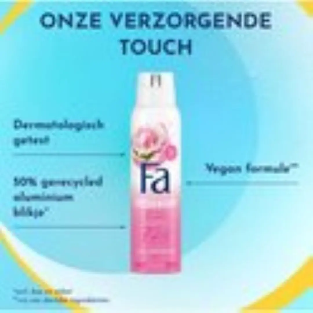 Fa Deodorant Zoete Geur Pioenrozen Frambozen 150ml
