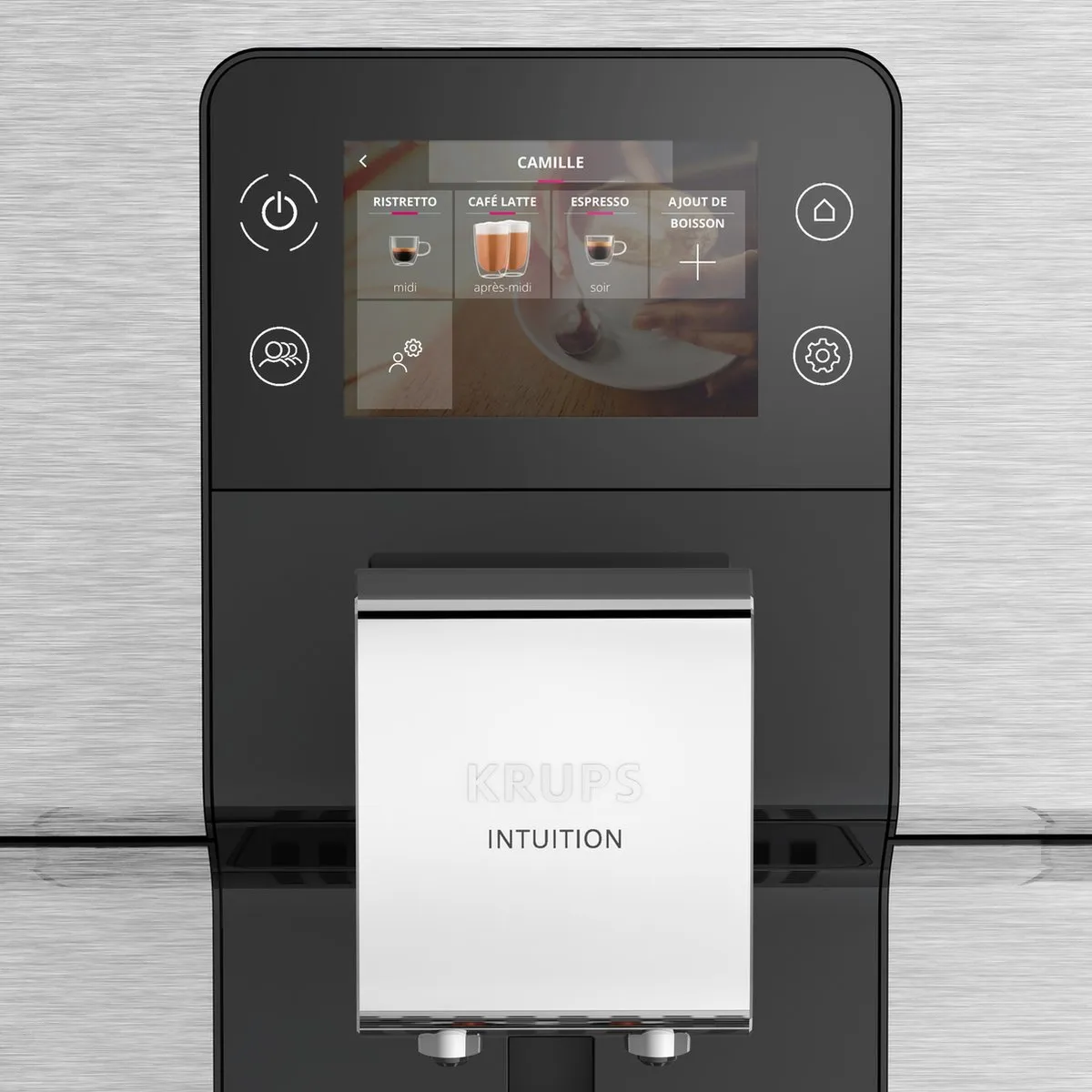 Krups Intuition Experience EA876D Volautomatische Espressomachine - Metaalbrossé