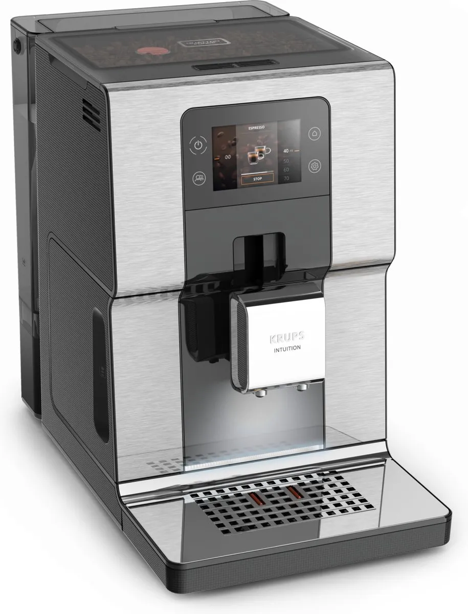 Krups Intuition Experience EA876D Volautomatische Espressomachine - Metaalbrossé