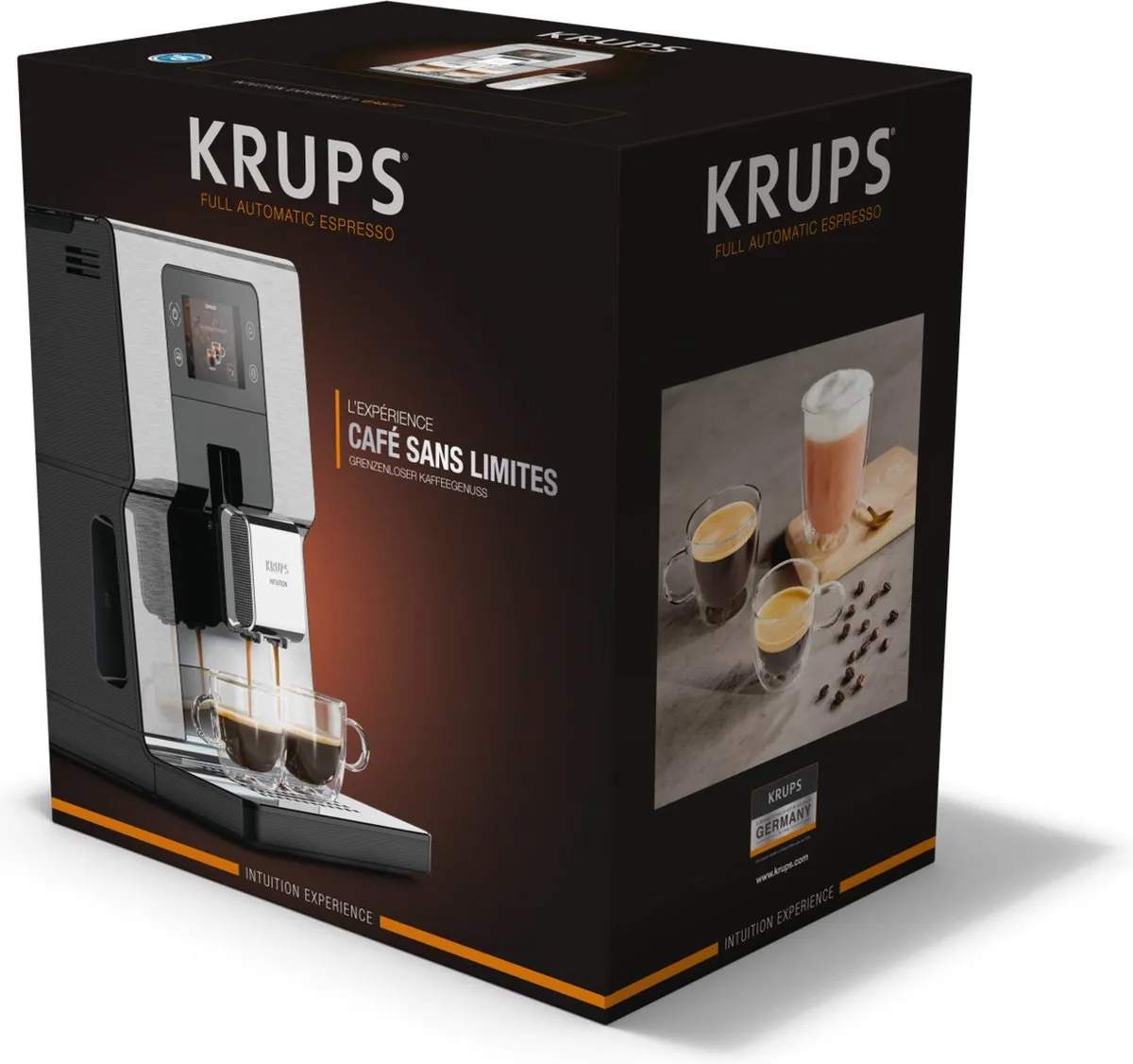 Krups Intuition Experience EA876D Volautomatische Espressomachine - Metaalbrossé - afbeelding 6 van 6