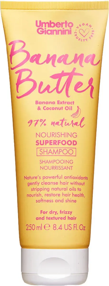 Umberto Giannini Banana Butter Superfood Shampoo 250ml