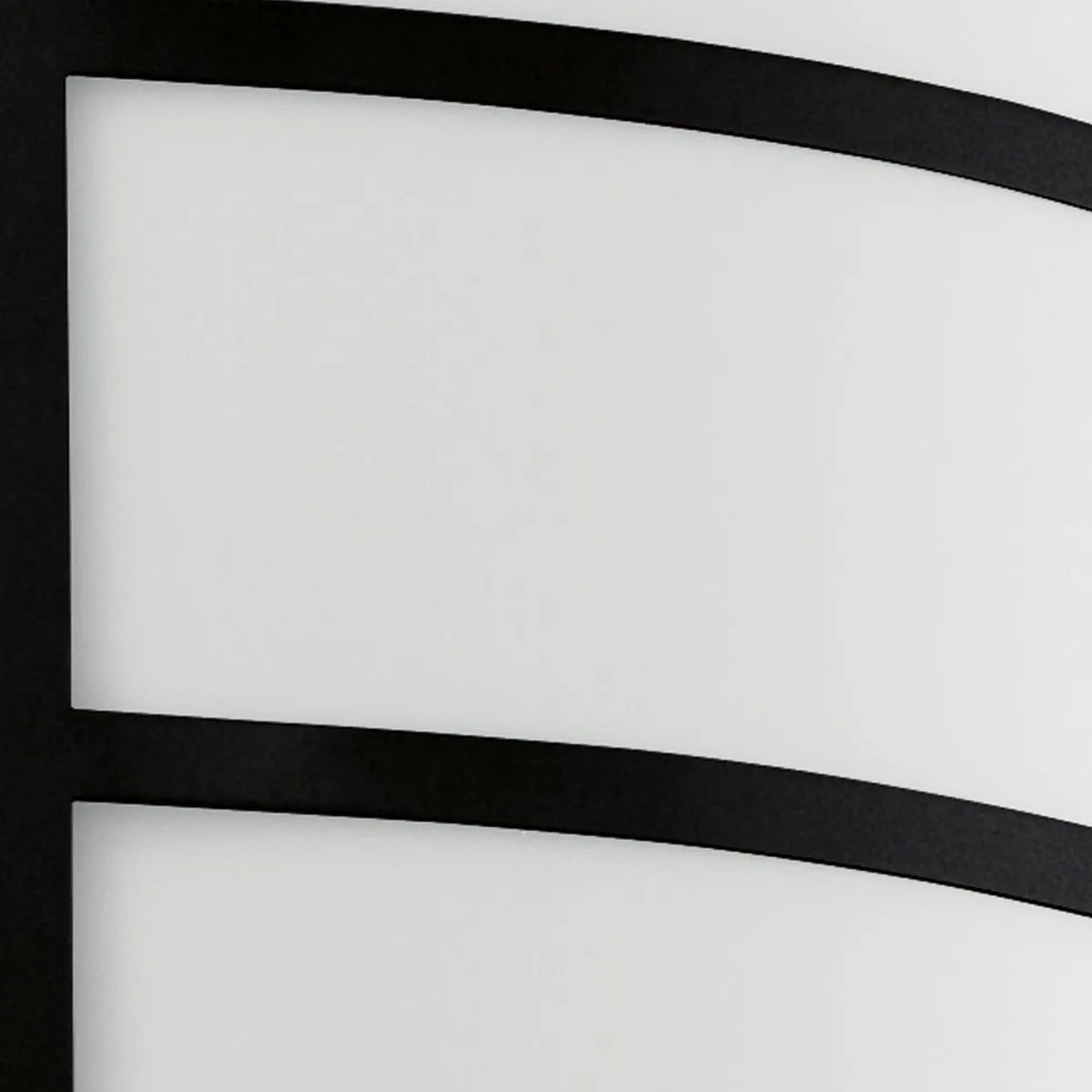 Eglo City Wandlamp Buiten E27 - 26cm - Zwart/Wit