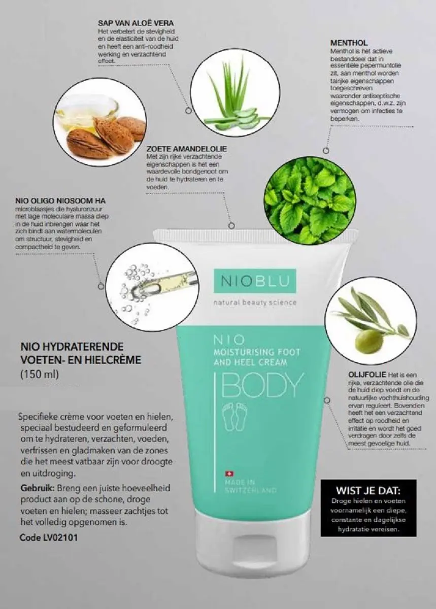 Nioblu Voetcrème 150ml