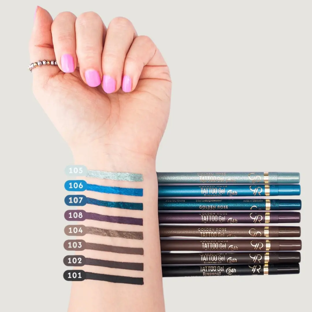 Golden Rose Tattoo Gel Eyepencil Paars