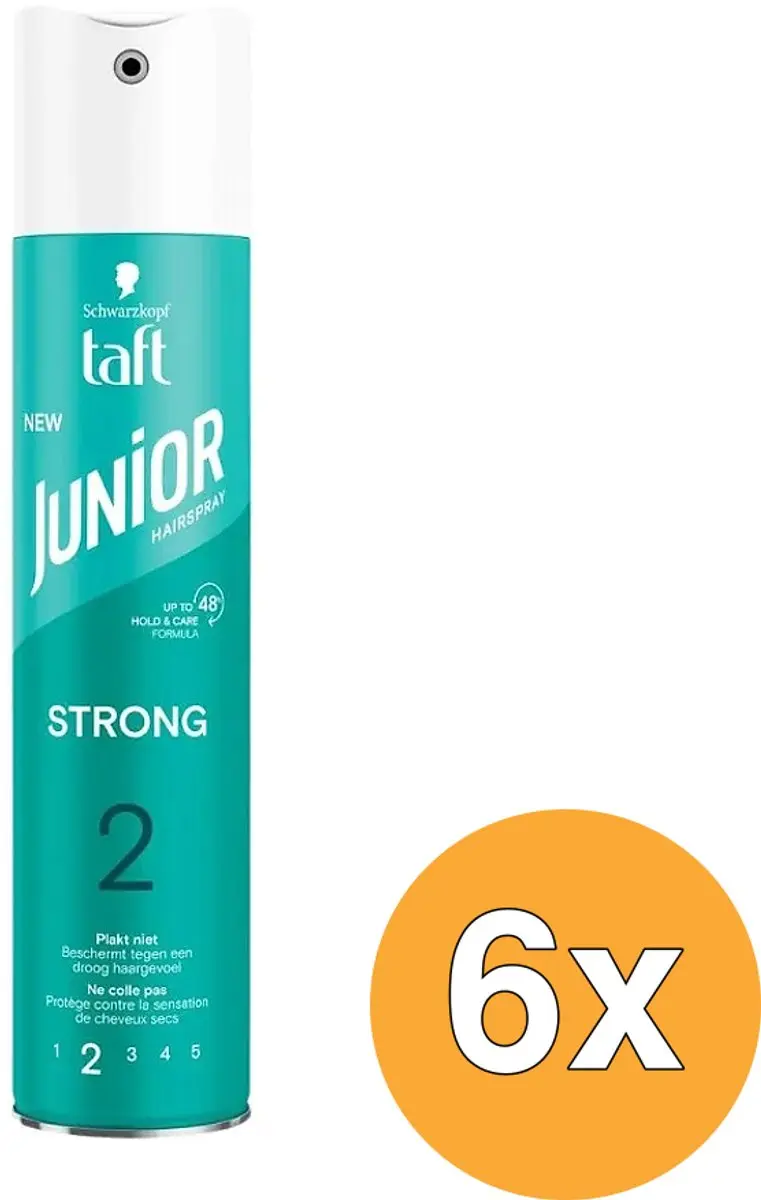 Taft Junior Hairspray Strong 250ml - 6 Stuks