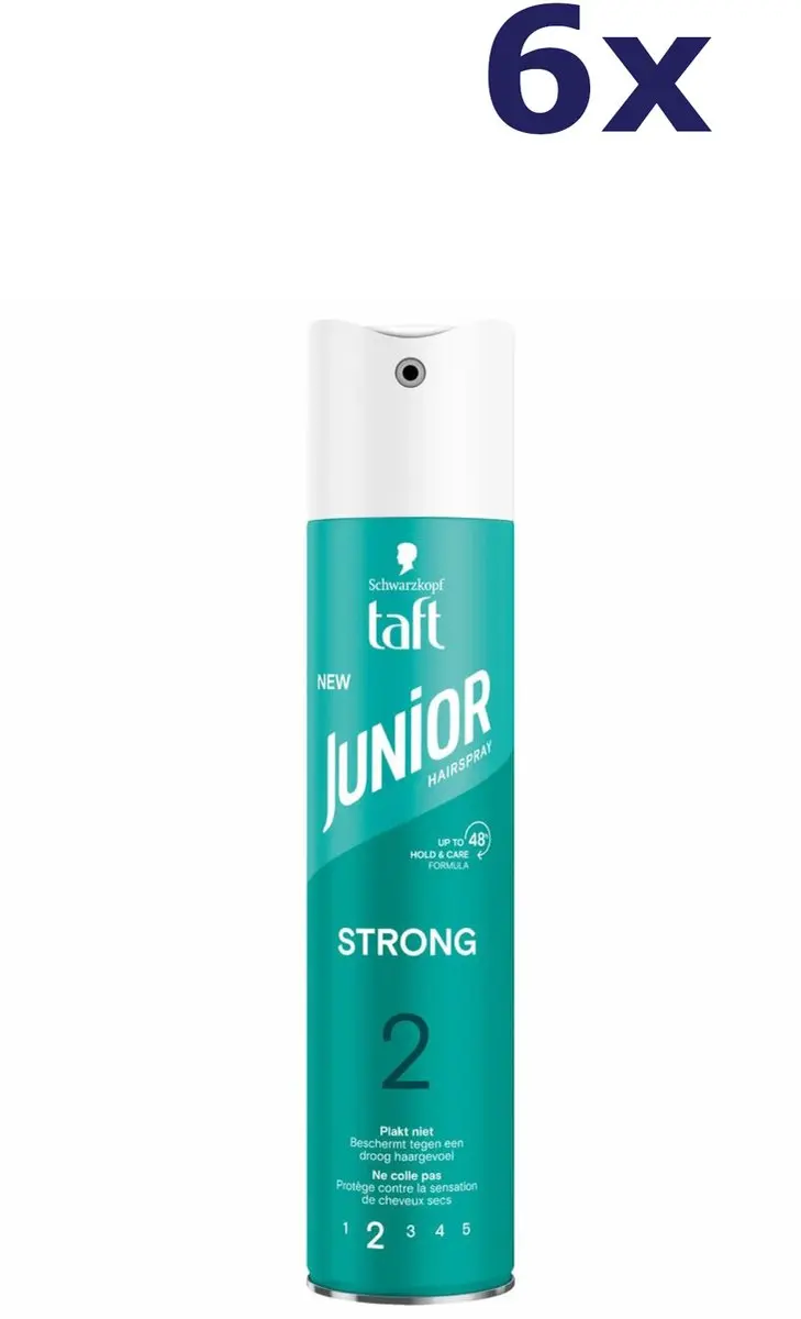 Taft Junior Hairspray Strong 250ml - 6 Stuks