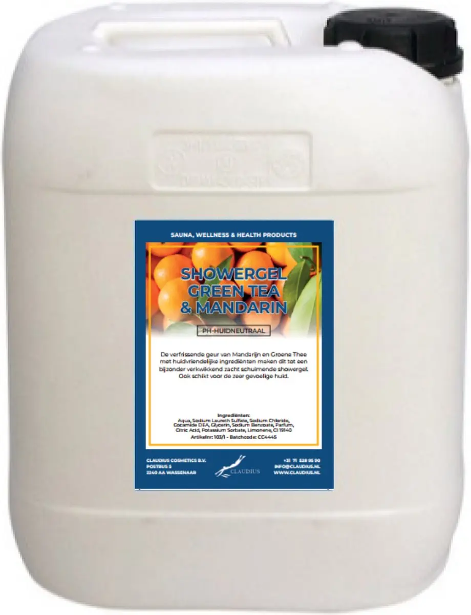 Splashbox Cosmetics Douchegel Green Tea & Mandarin 10L