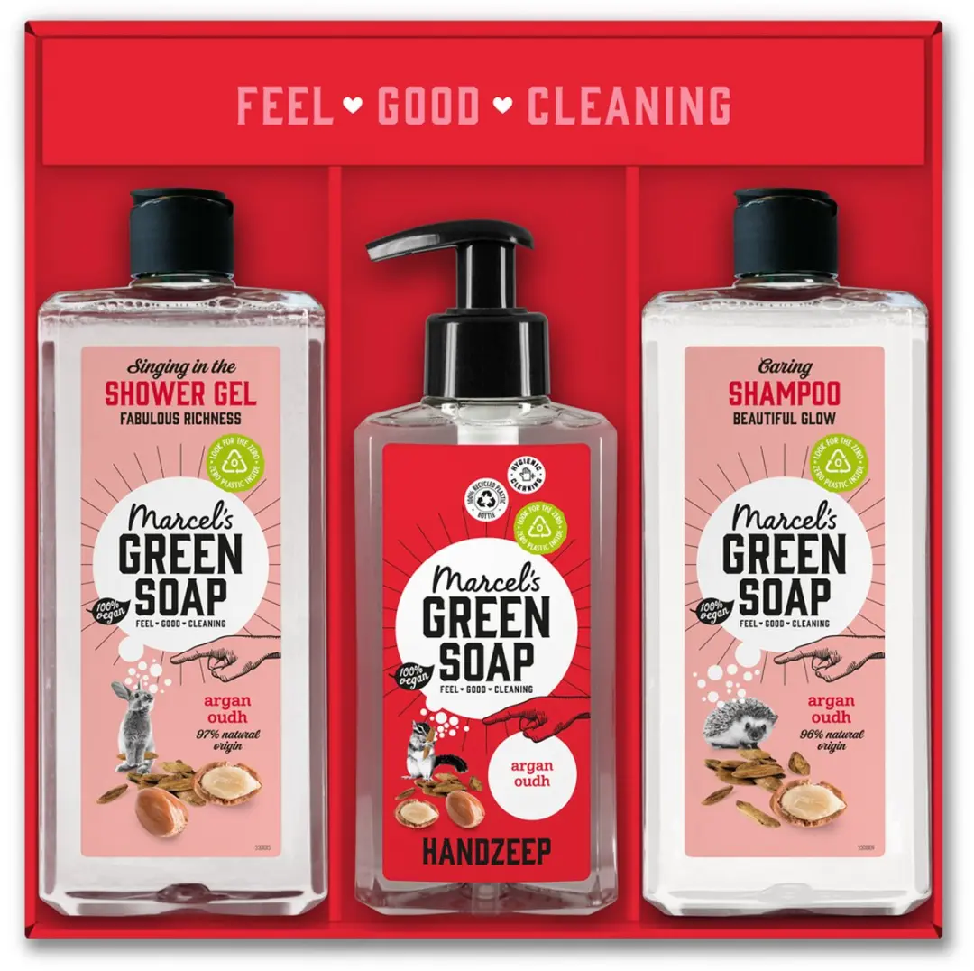 Marcel's Green Soap Geschenkset Argan & Oudh - 3 Stuks